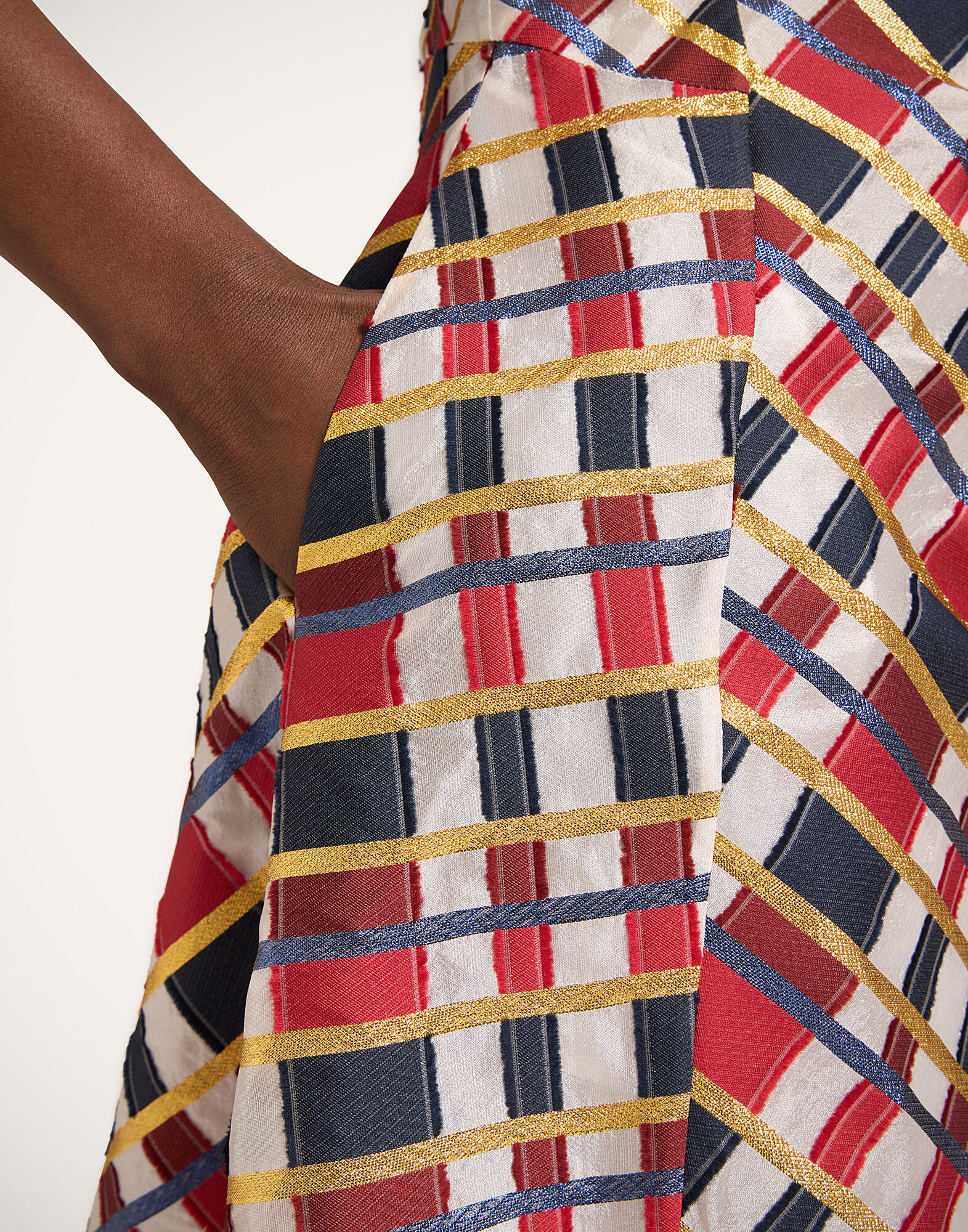 La DoubleJ Sophia Dress Windowpane Red DRE1064JCQ136WIP01RE01