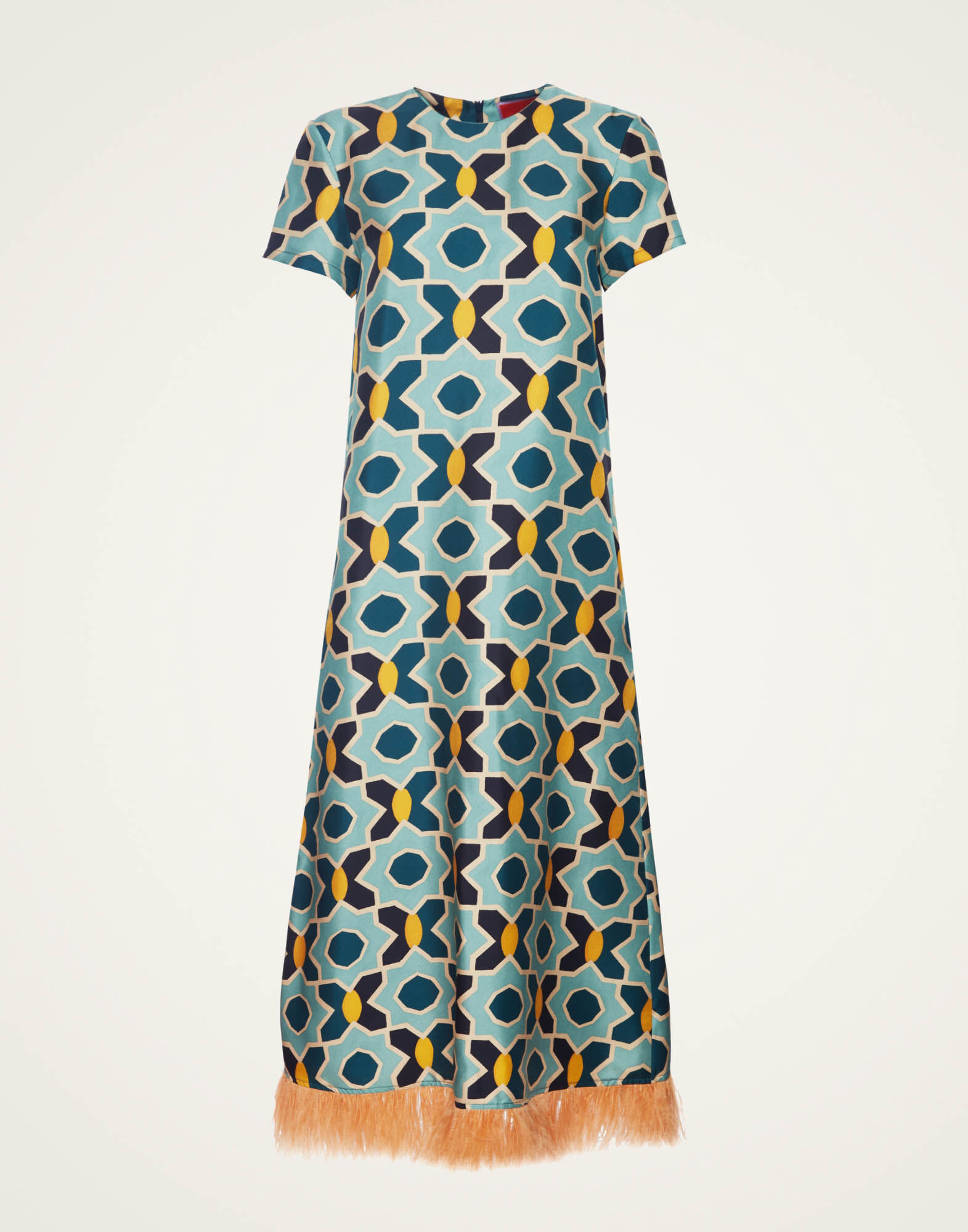 La DoubleJ Swing Dress Plaza Light Blue DRE0316SIL001PLA01BU01