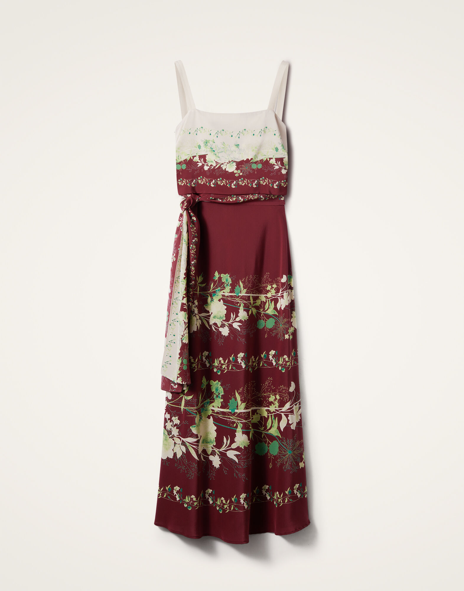 La DoubleJ Slip-Around Dress Woodland Plac&eacute;e Burgundy DRE0562CRE002WOD01RE02