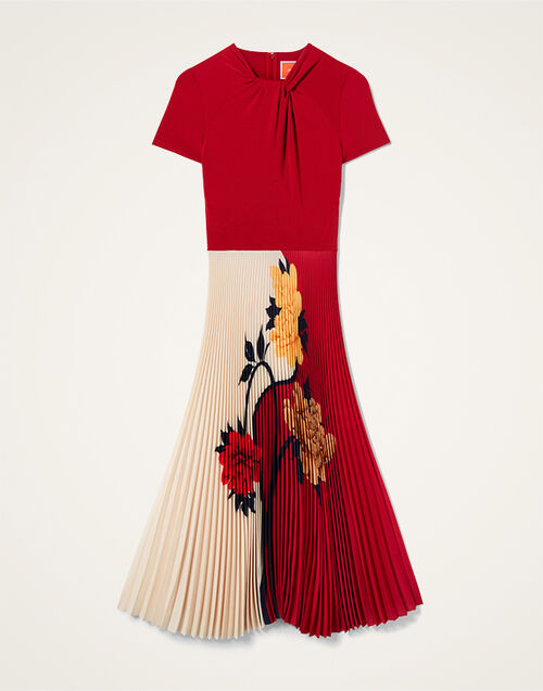 La DoubleJ Chignon Dress Queen Peony Plac&eacute;e Red DRE1030CHF007QPE02RE01