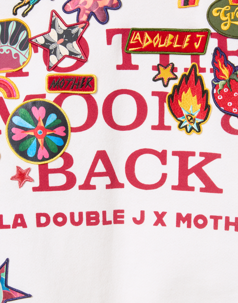 La DoubleJ The Biggie Concert Sweatshirt La DoubleJ The Biggie Concert Sweatshirt Patch It Up White SWE0041JER060PAT09WH01