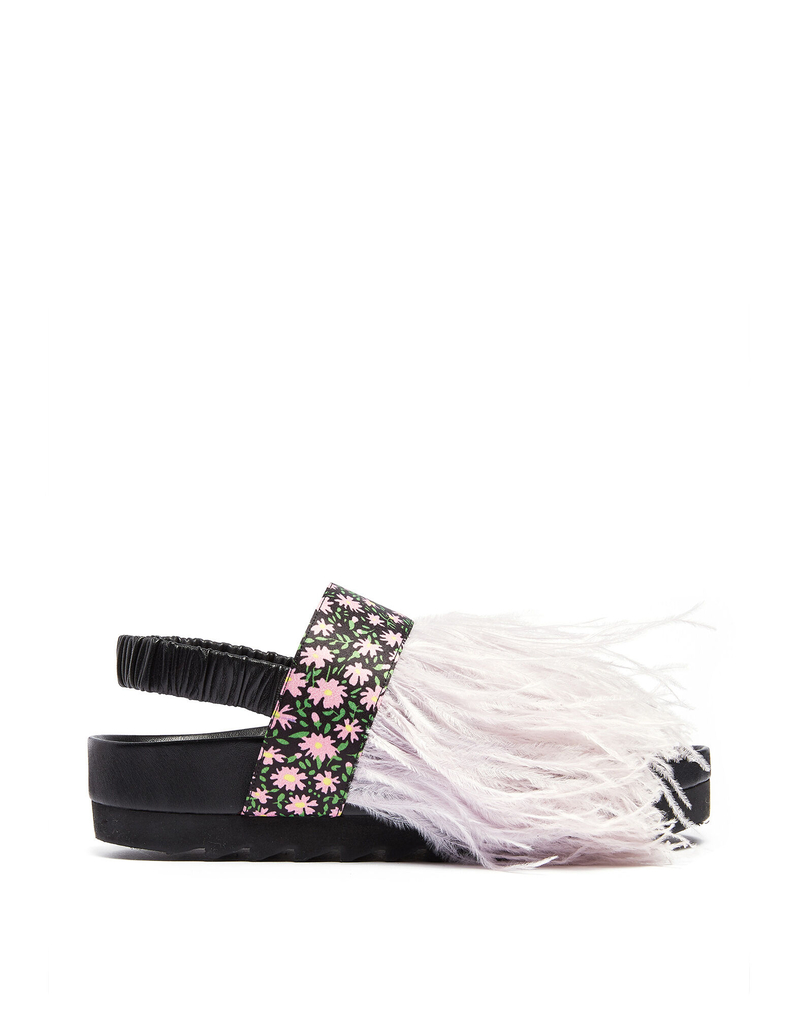 LaDoubleJ LDJ X Fabrizio Viti Feathered Berkley Sandal LaDoubleJ LDJ X Fabrizio Viti Feathered Berkley Sandal Daisy SHO0003RAS003DAI0001