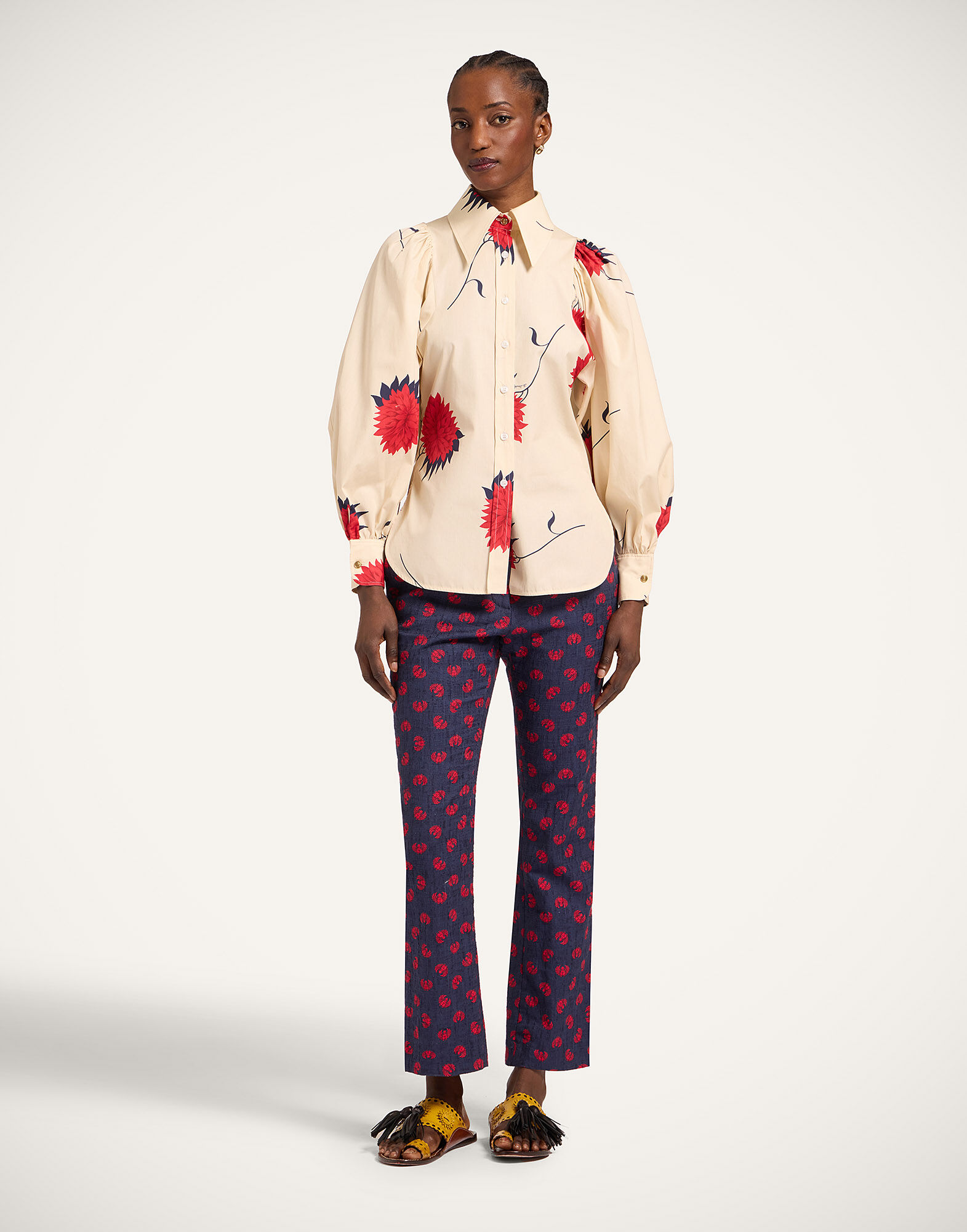 La DoubleJ 24/7 Pants Talismania Blue TRO0069COT005TAL01BU03