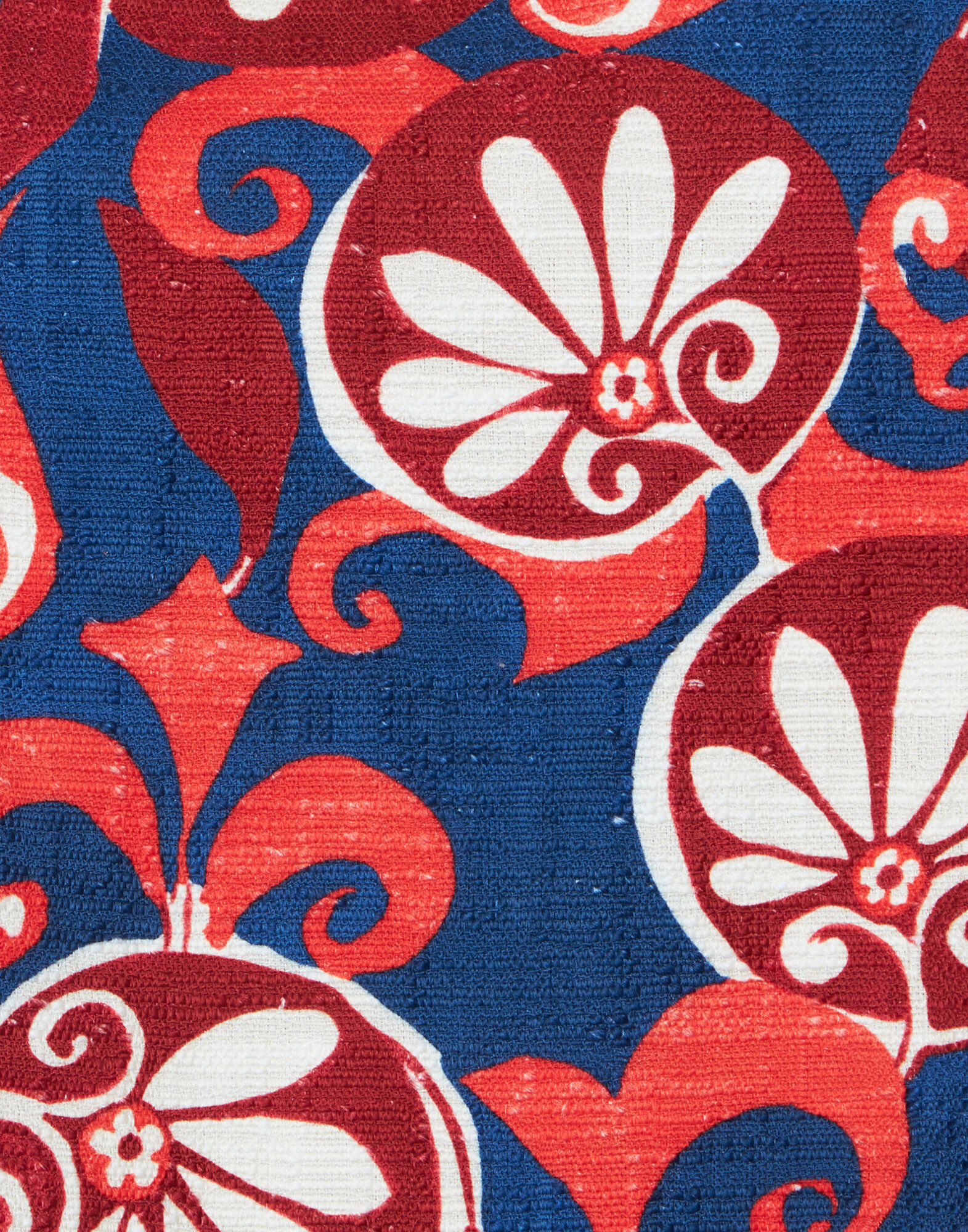 La DoubleJ La Scala Top Moonflower Navy TOP0016COT005MOO01BU06