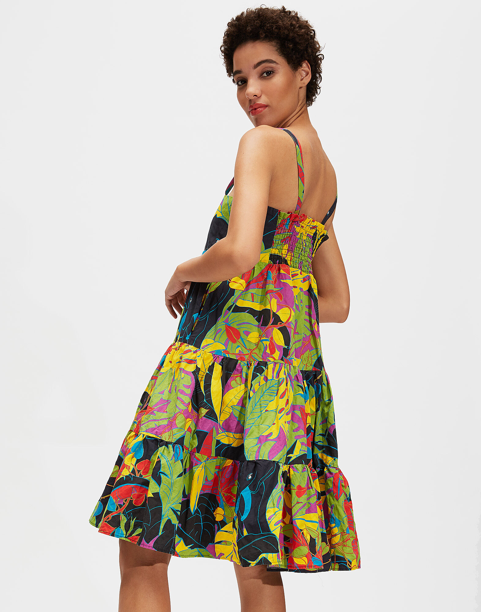 LaDoubleJ Short Bouncy Dress Elefante DRE0057COT004ELE0001