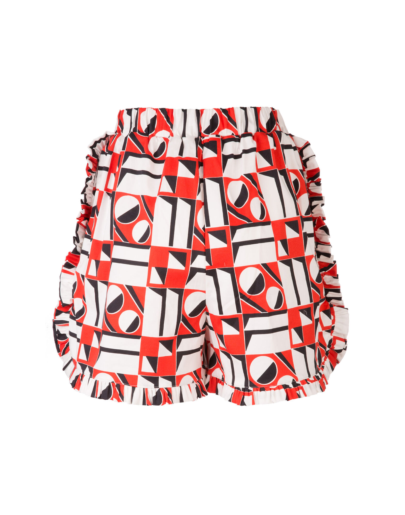 LaDoubleJ Ruffle Shorts Geometrico TRO0005COT002GEO0001