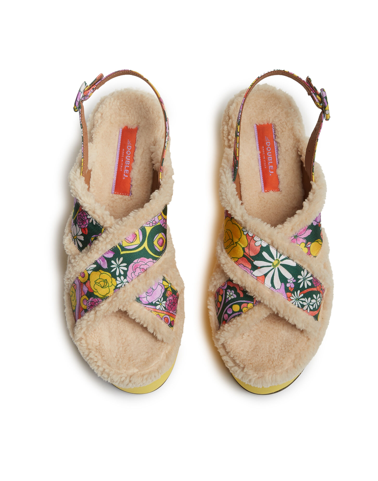 La DoubleJ Shearling Platforms Tripping SHO0029FOD001TRG0001