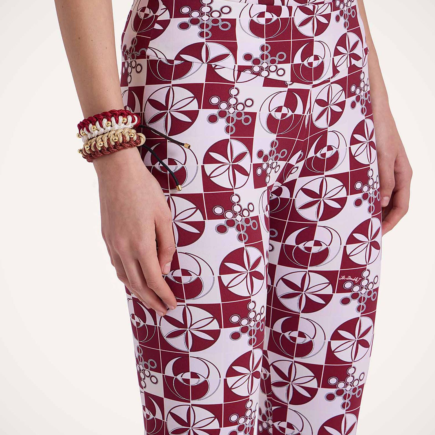 La Doublej Magica Leggings In Eclipse Burgundy
