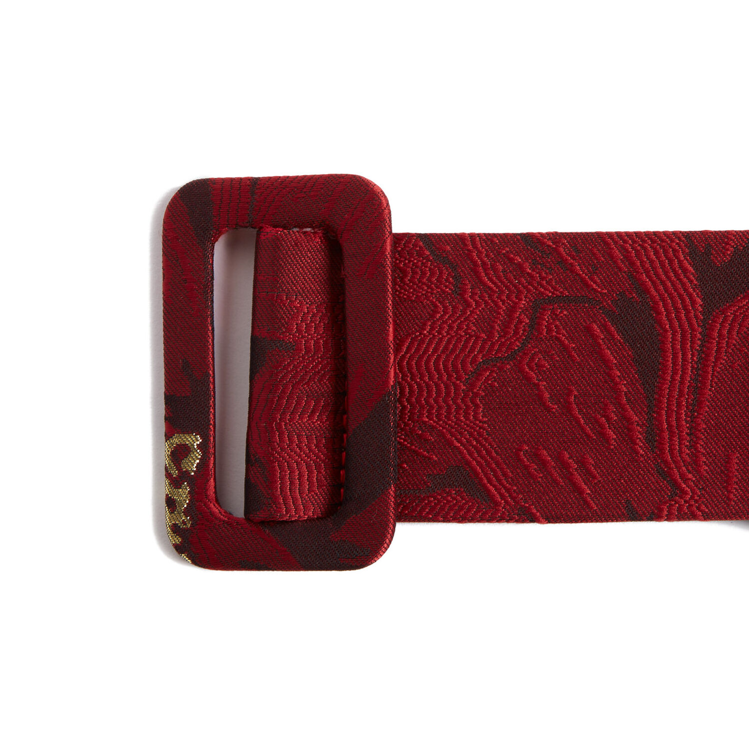 La Doublej Medium Belt In Ruby Red