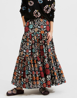 LaDoubleJ Big Skirt LaDoubleJ Big Skirt Fire Flower SKI0001COT001FIR0001