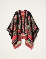 La DoubleJ Soul Poncho La DoubleJ Soul Poncho Cornucopia Placée Black SCA0059WOL025CRN03BL01