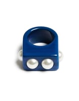 La DoubleJ Nefertiti Ring La DoubleJ Nefertiti Ring Solid Royal Blue RIN0007POL007SOLIDBU09