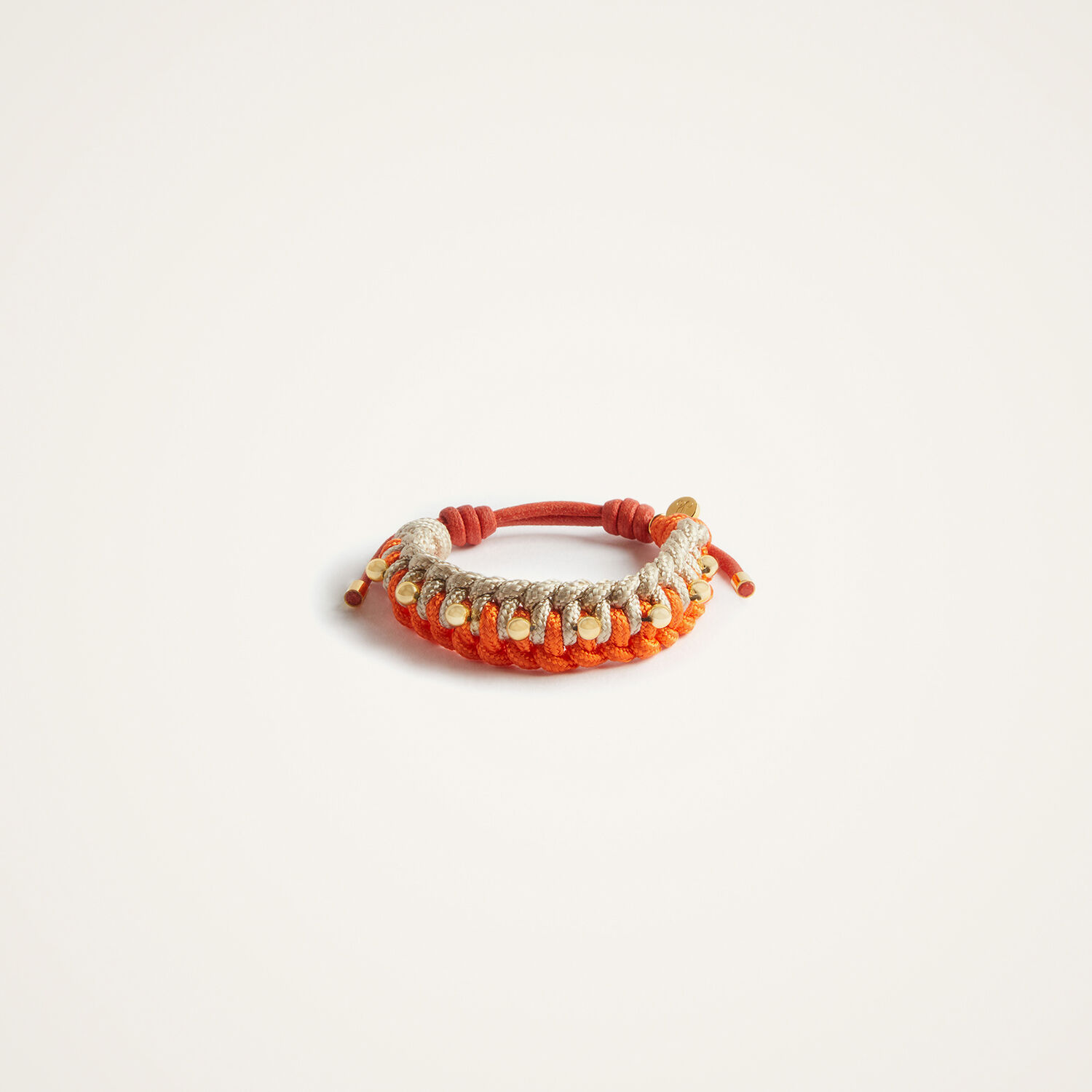 La Doublej Better Together Bracelet In Bicolor Orange & Ivory