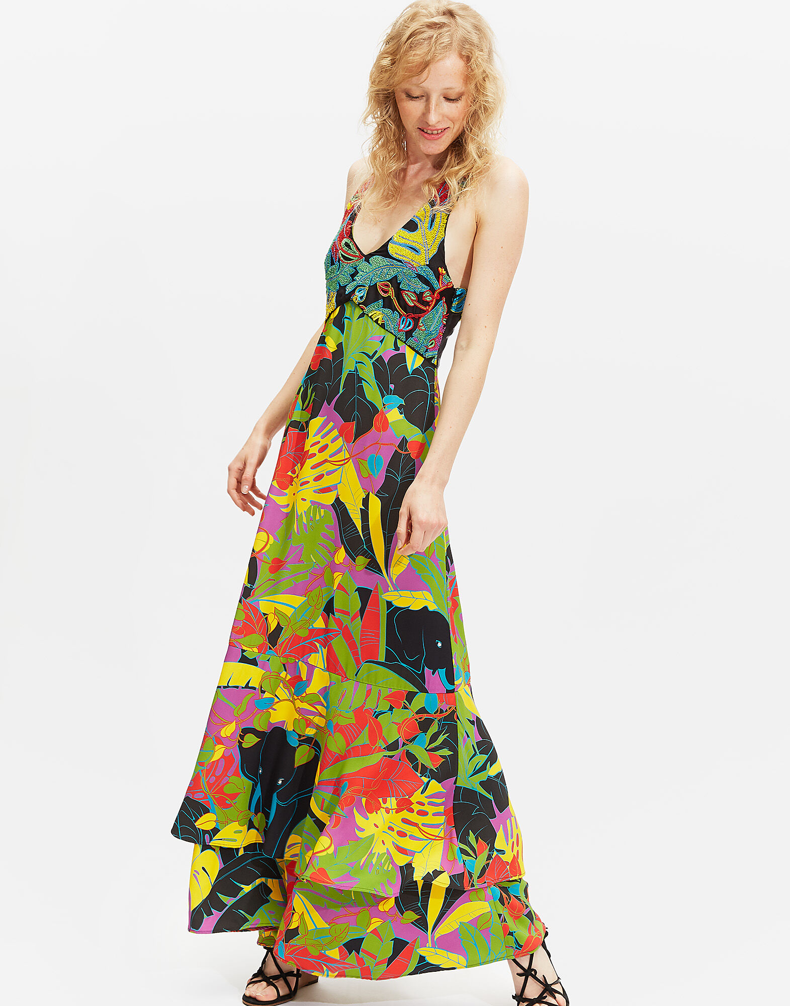 LaDoubleJ Molly Girl Dress Elefante DRE0066SAB001ELE0001