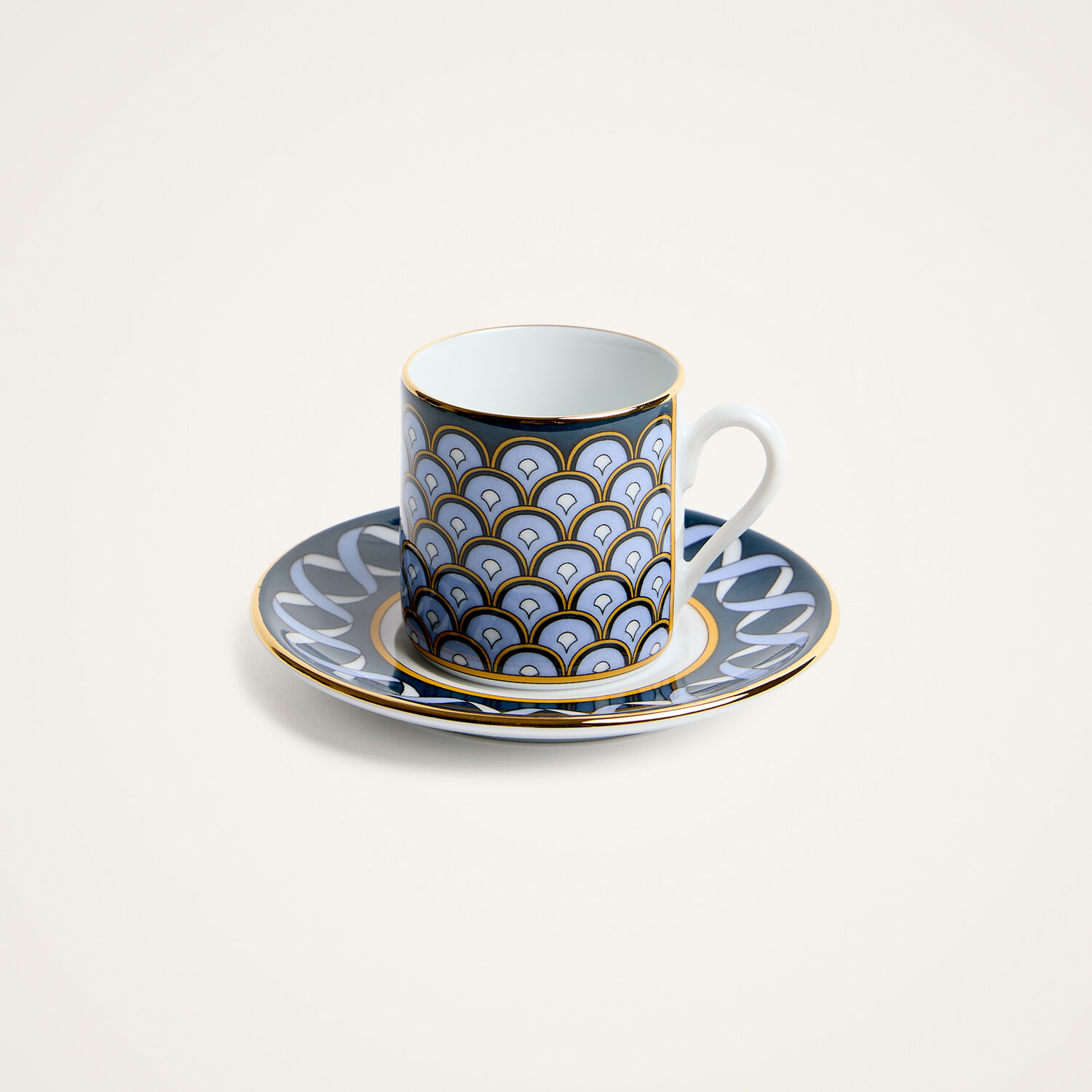 La Doublej Impero Espresso Cup Set Of 2 In Odysseus Midnight Blue