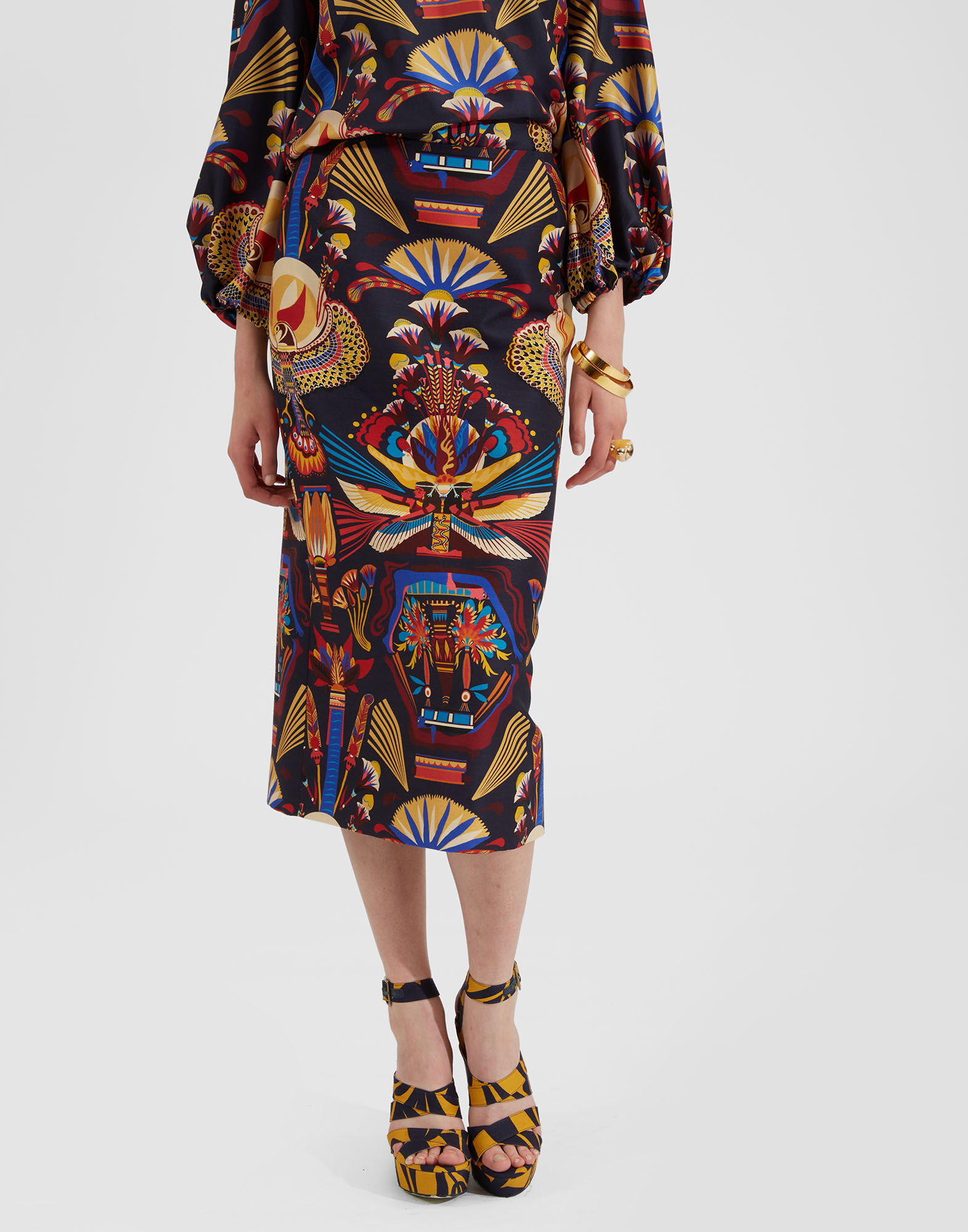 La DoubleJ Pencil Skirt Nephthys Navy SKI0011CAD001NEP01BU06