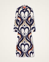 La DoubleJ Chemise Swing Dress La DoubleJ Chemise Swing Dress Jive Macro White DRE0913SIL001JIV04WH01