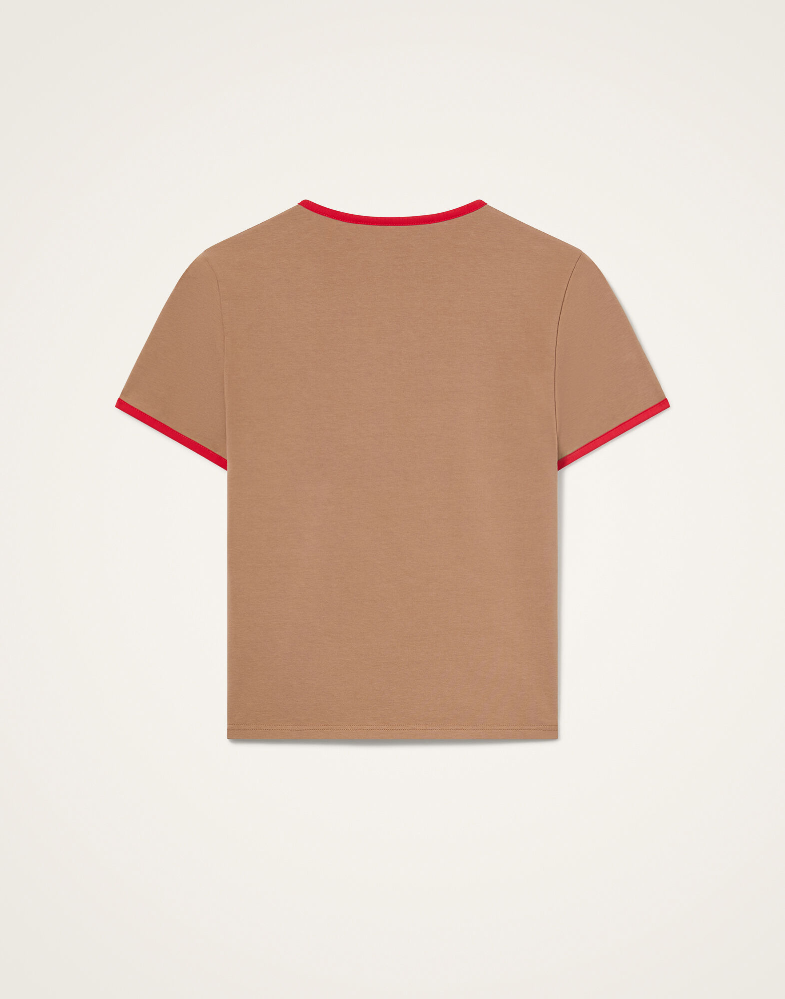 La DoubleJ The Cu-Tee Crop Solid Beige TSH0068JER076SOP12BR01
