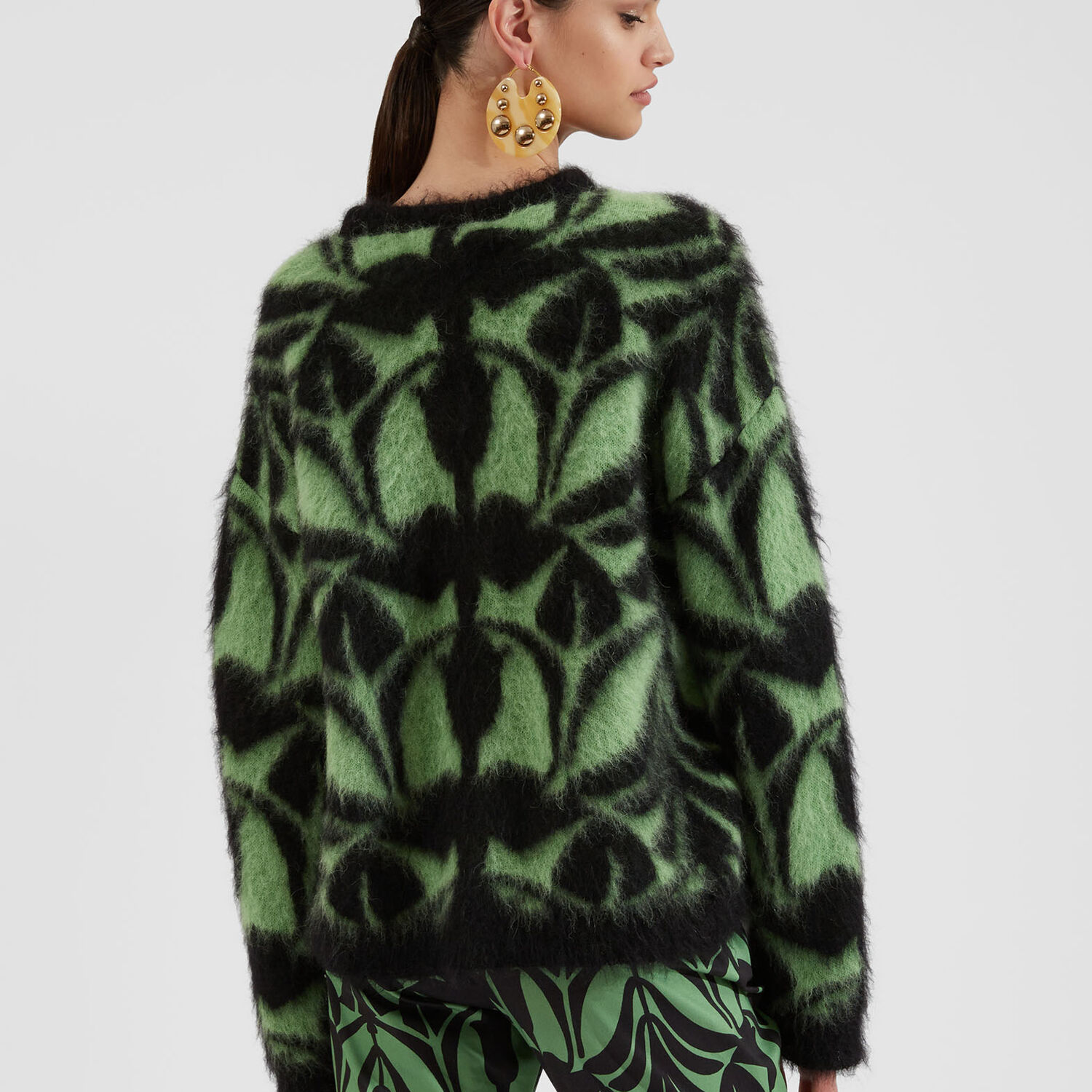 Shop La Doublej Camden Jumper In Green & Black