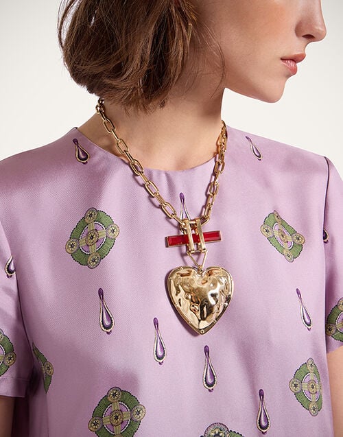 La DoubleJ Love Necklace La DoubleJ Love Necklace 24k Gold Plate & Carnelian NEC0029BRA003CAR03YE05