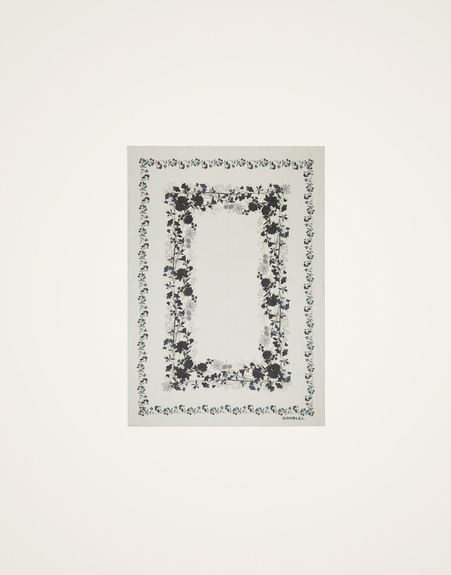 La DoubleJ Pareo Stilo Plac&eacute;e Ivory SCA0020COT021STI01WH04