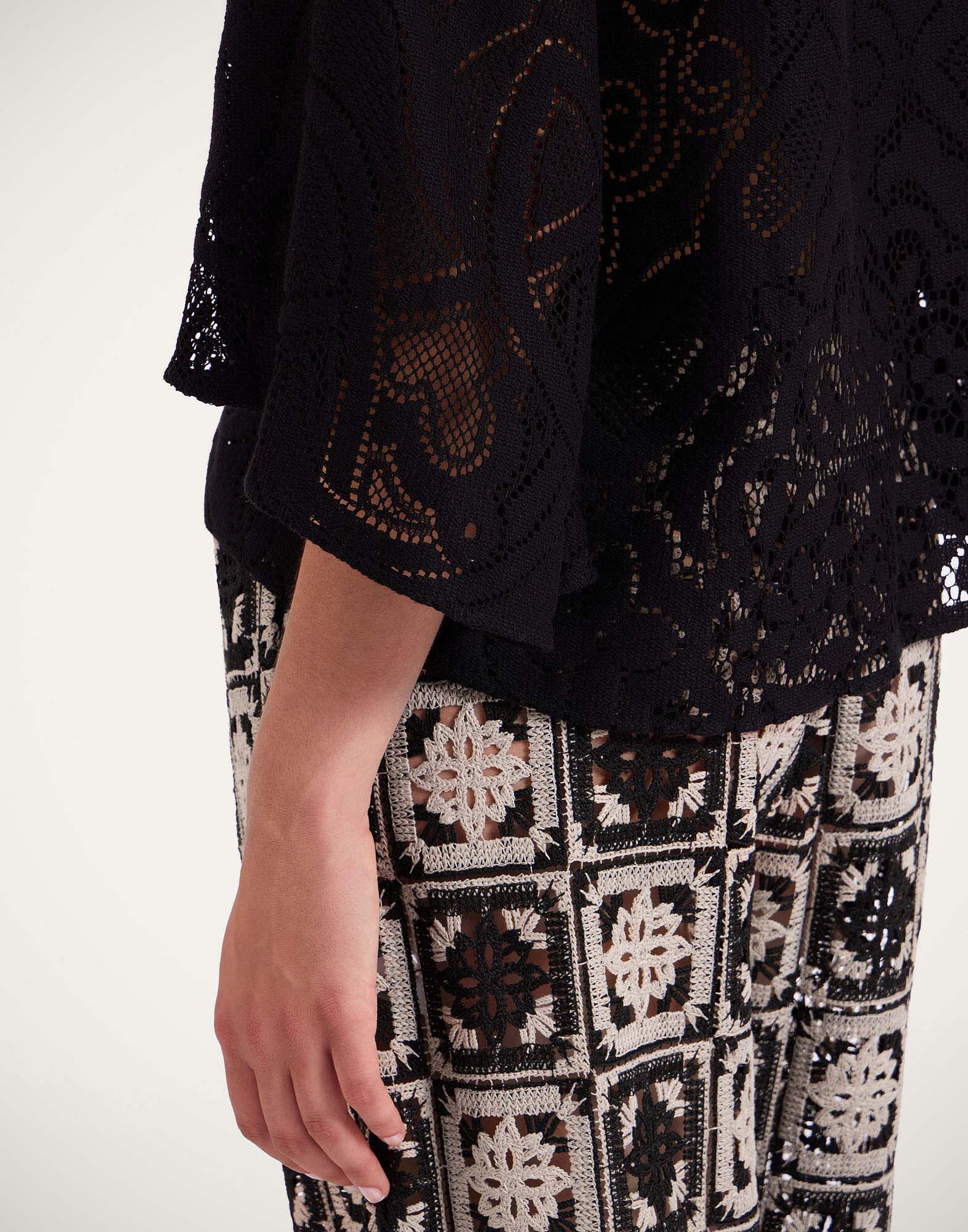 Lacey Make An Exit Top in Solid Black for Women | La DoubleJ