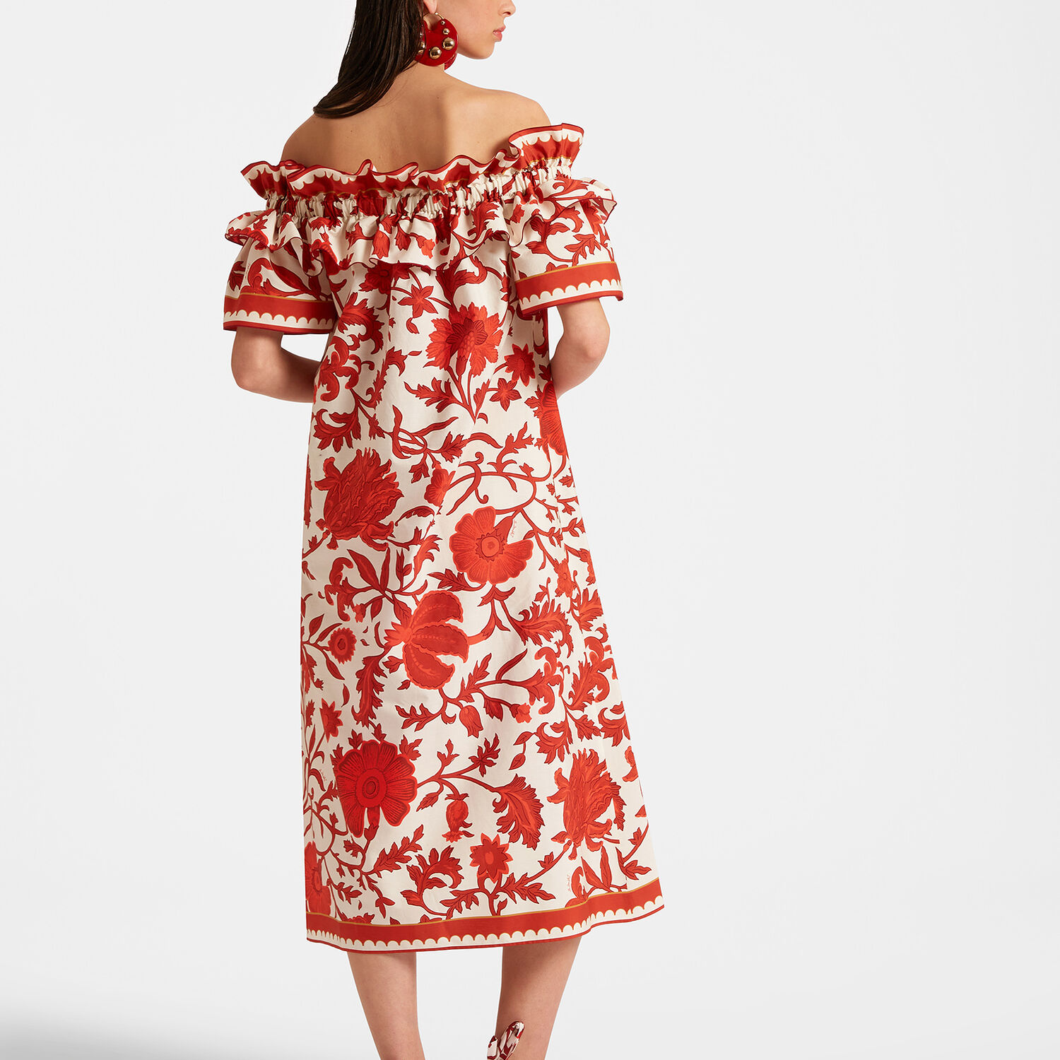 La Doublej Breakfast Dress In Dragonflower Red