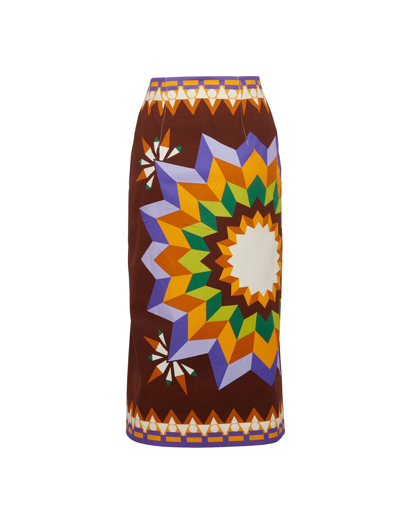 La DoubleJ 2-Way Pareo Skirt Sunset Moro Plac&eacute;e SKI0075COT037SUS0002