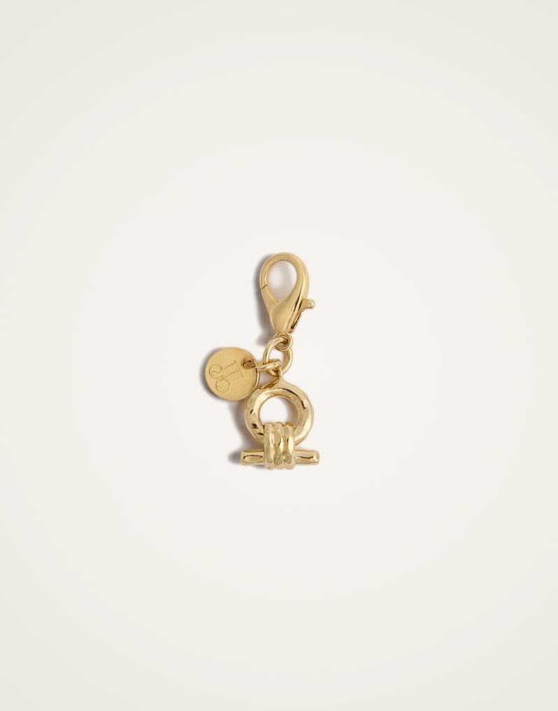 La DoubleJ Shen Loop Charm La DoubleJ Shen Loop Charm 24k Gold Plate CHM0014BRA003SOLIDYE05