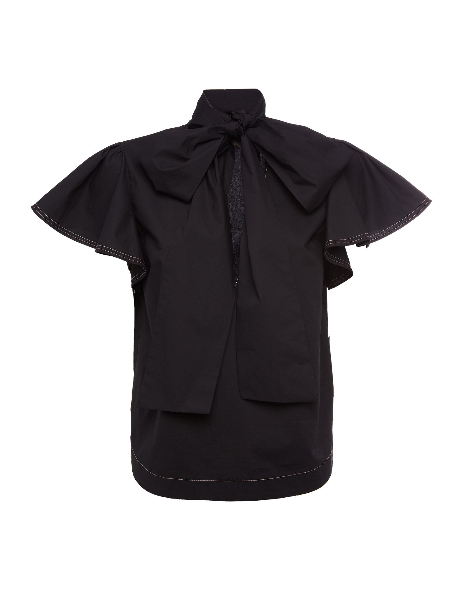 LaDoubleJ Lou Lou Shirt Solid Black SHI0048COT001BLA0001