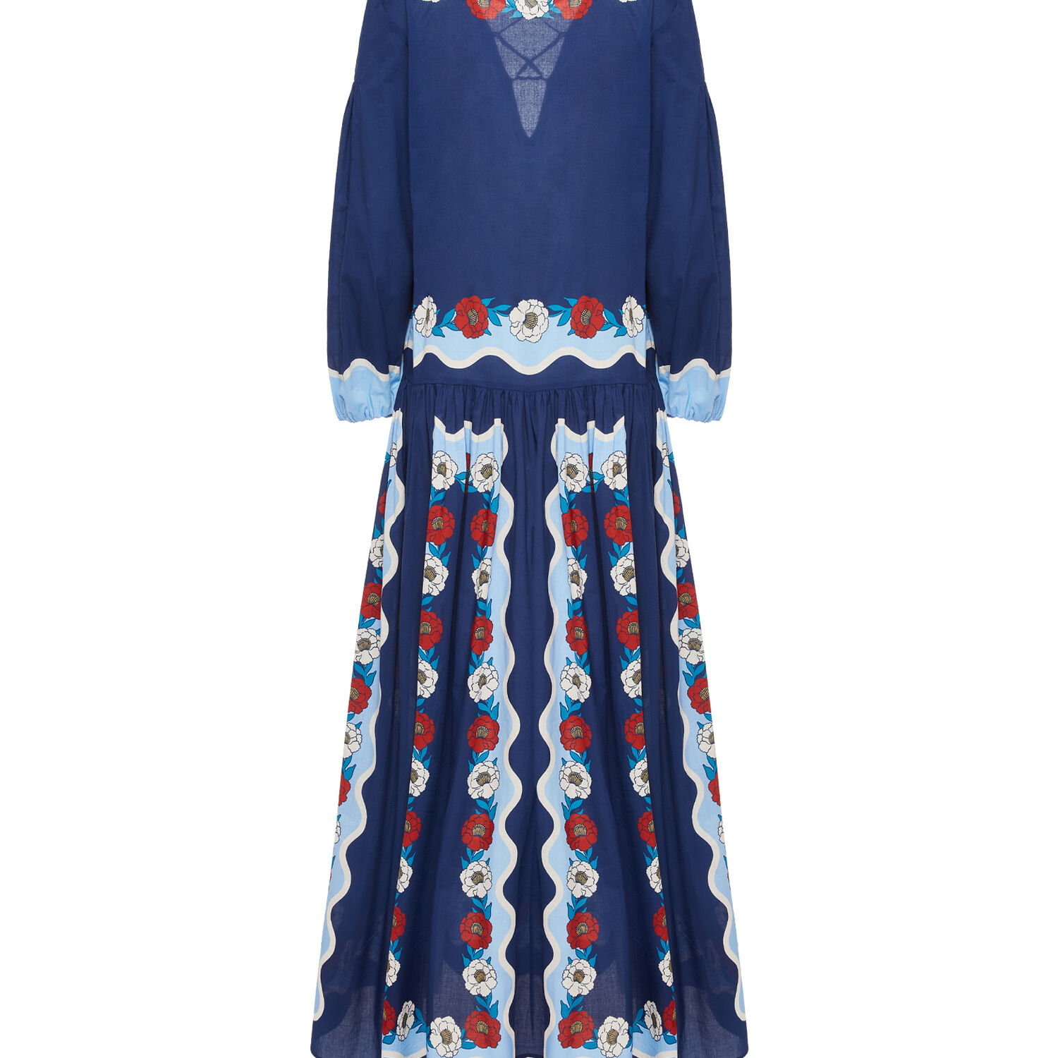 La Doublej Viviana Dress In Whitsun Placée Blue