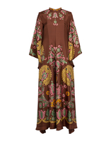 La DoubleJ Magnifico Dress La DoubleJ Magnifico Dress Folky Hearts Chocolate Placée DRE0232SIL006FLH0007