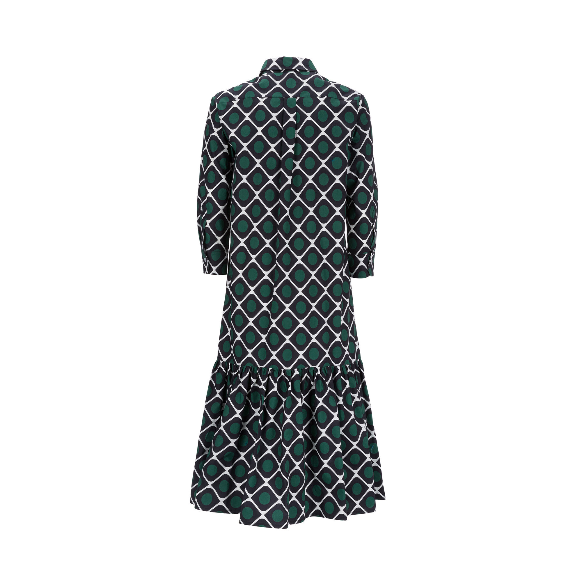 LaDoubleJ Getting my Croissant Dress Olive DRE0028COT001OLI0001