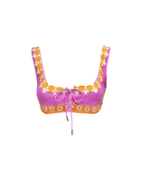 La DoubleJ Sunset Bikini Top Napoli Plates Placed Hot Pink SWI0046LYC006NAP02PI01