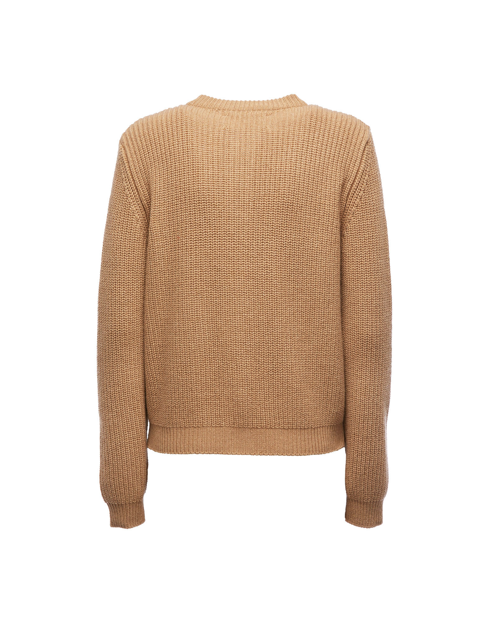 LaDoubleJ Embroidered Cardigan Solid Camel PUL0041KNI027CAM0002