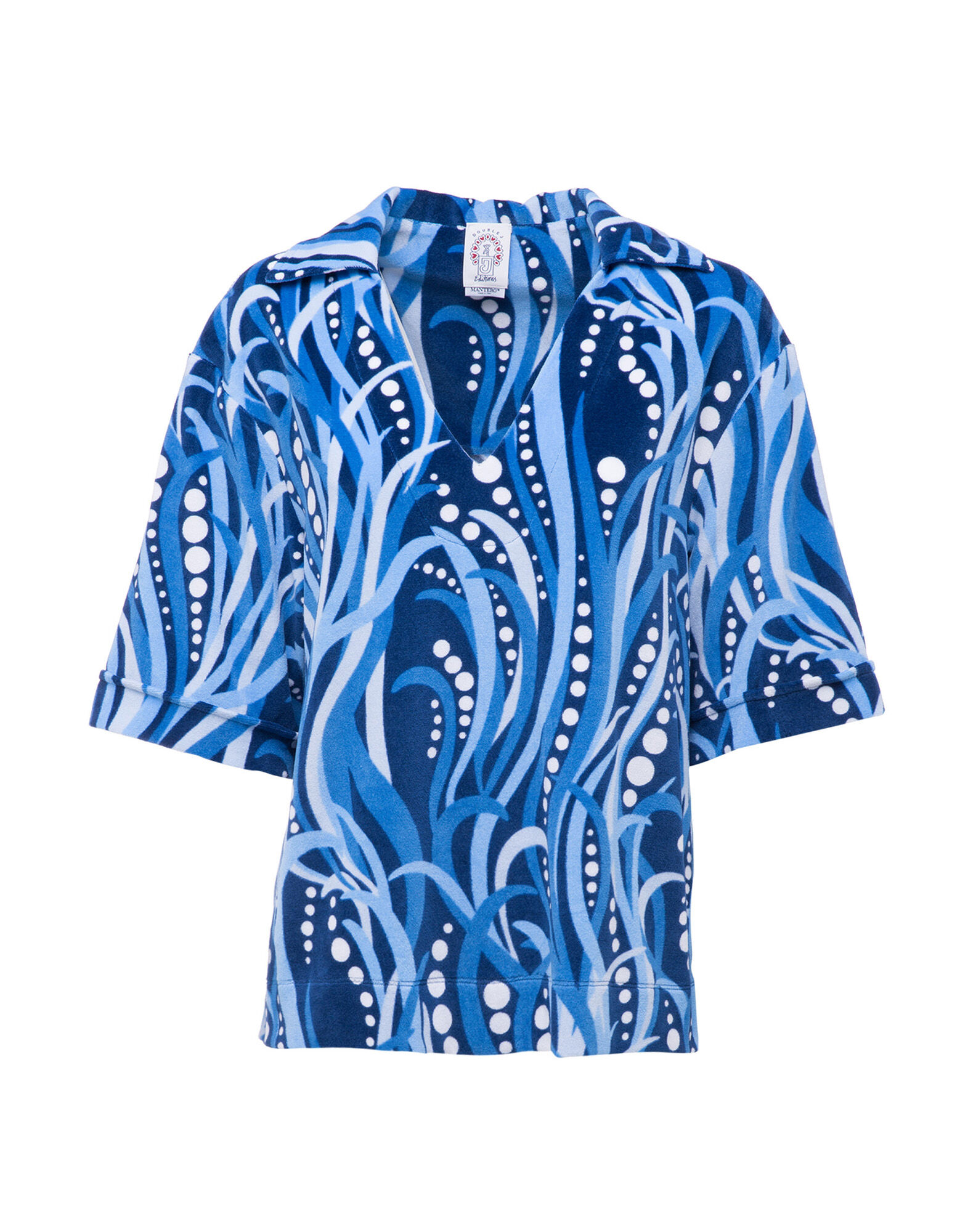 LaDoubleJ Terry T-shirt Polipo Blu TOP0001TER001POL0001