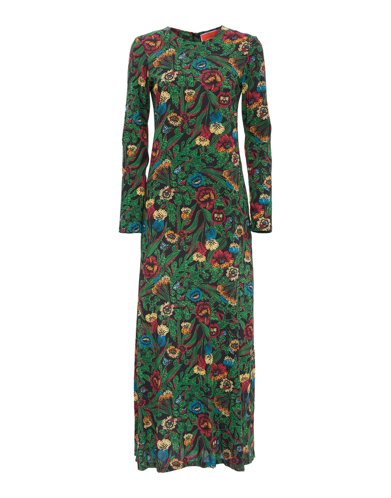 La DoubleJ Long Sleeve Swing Dress La DoubleJ Long Sleeve Swing Dress Night Garden DRE0184VIS001GAR0001