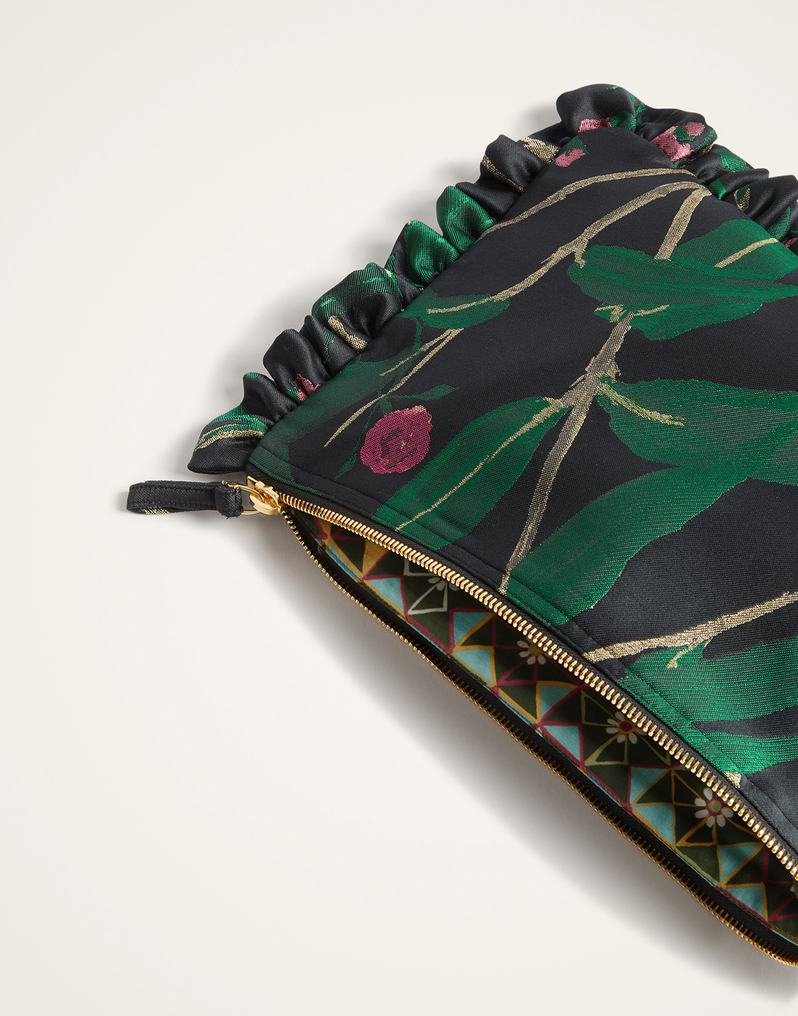 La DoubleJ Hand Pochette La DoubleJ Hand Pochette Bamboo Black BAG0059JCQ119BMB02BL01