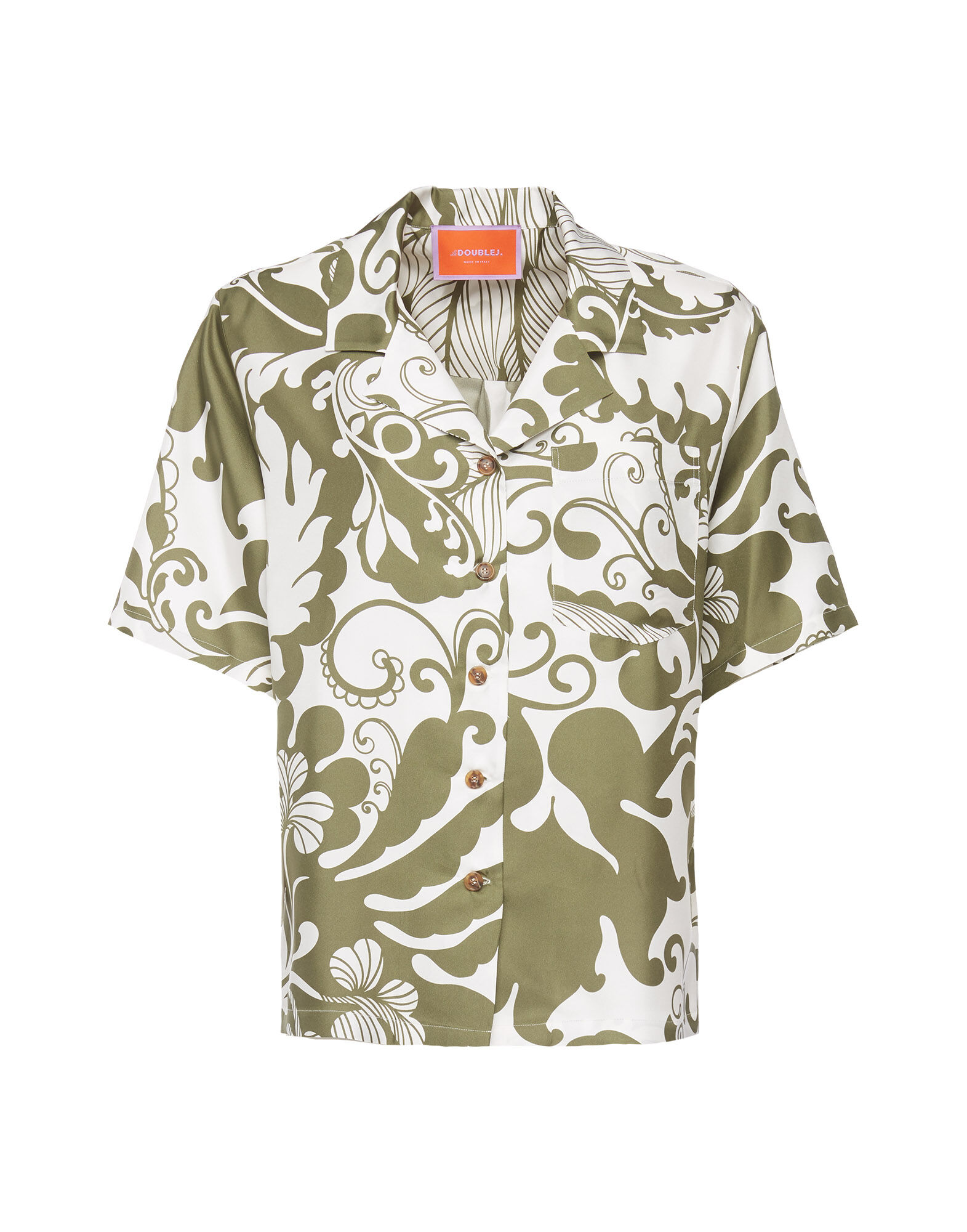 La DoubleJ Bowling Shirt Marea Olive SHI0065SIL001MRE0006