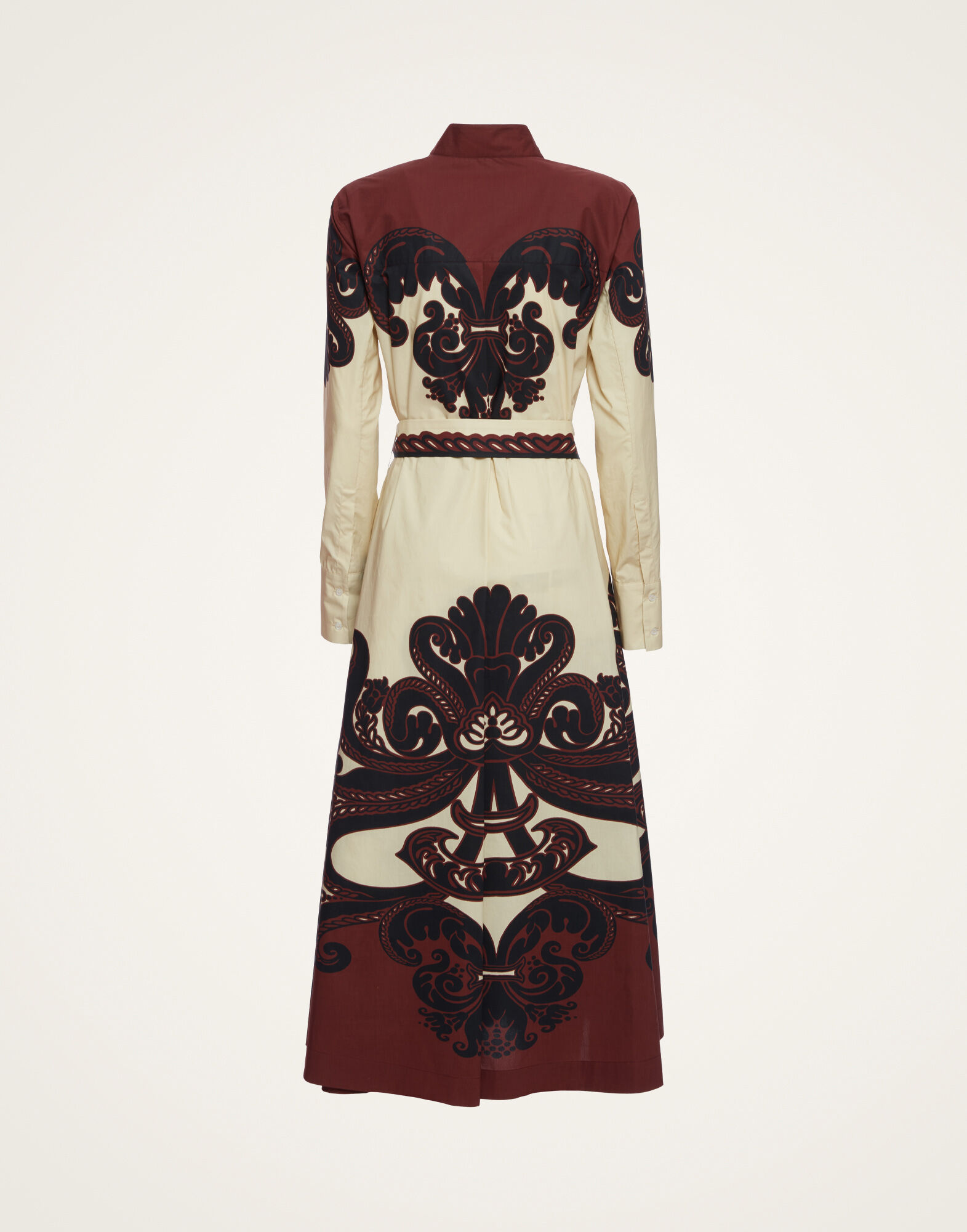 La DoubleJ Sundowner Dress Corsini Plac&eacute;e Cream DRE0459COT015INI02WH03