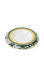 La DoubleJ Soup And Dinner Plates Set Roman Holiday Avorio DIS0064CER001RHY0003