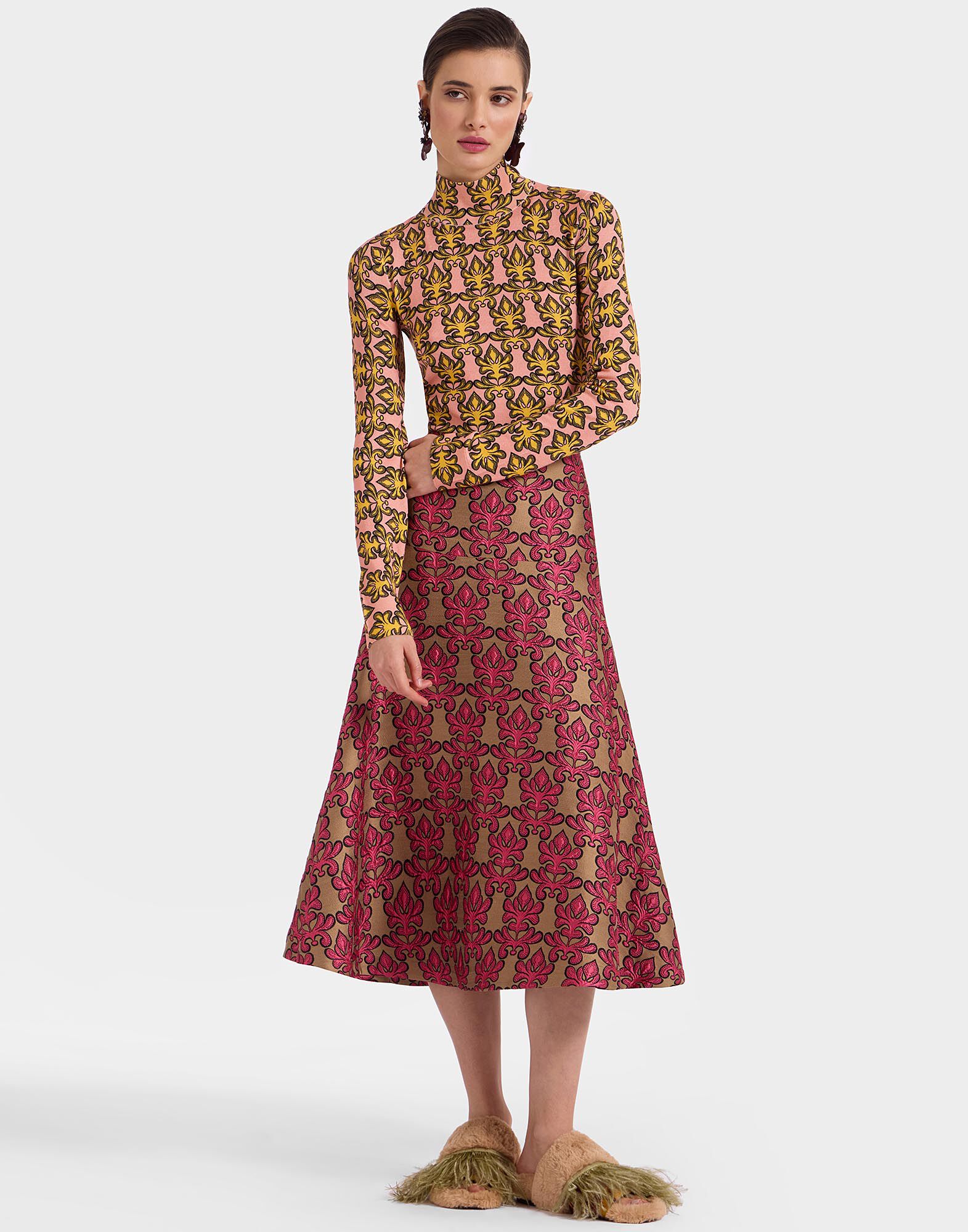 Janis Skirt in Herald Fuchsia for Women | La DoubleJ