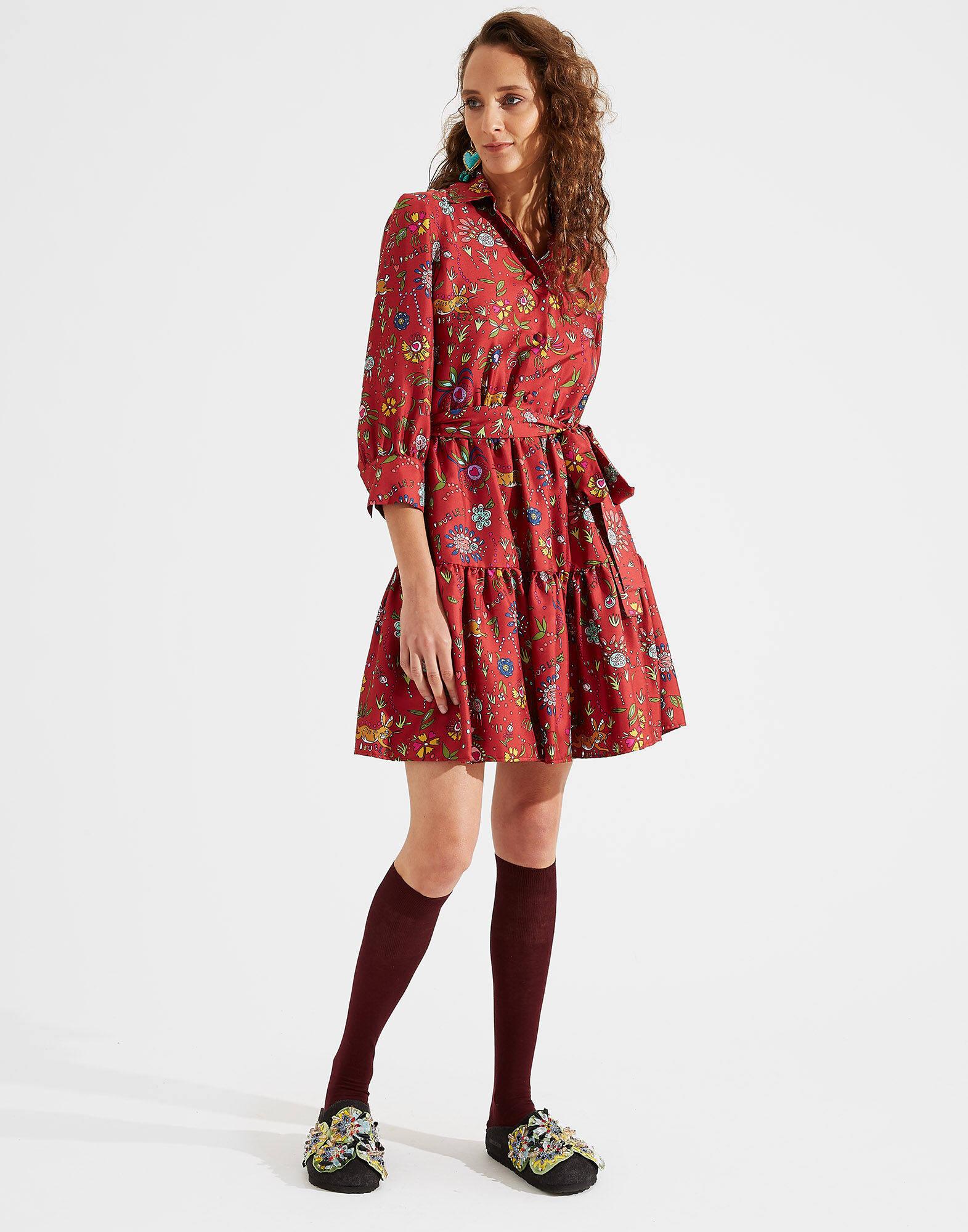 LaDoubleJ Short Bellini Dress Babe Bordeaux DRE0121SIL001BAB0004