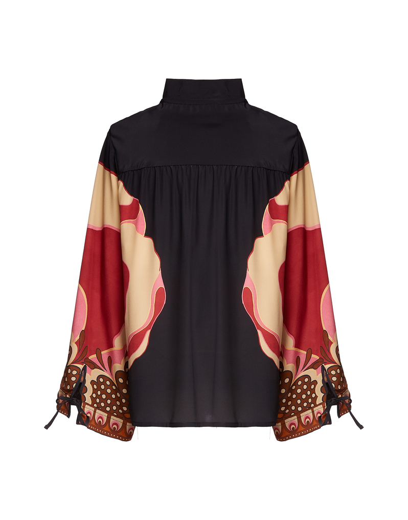 La DoubleJ Shirt And Sassy La DoubleJ Shirt And Sassy Poppies Fuxia Placée SHI0061CRE002PPP0004