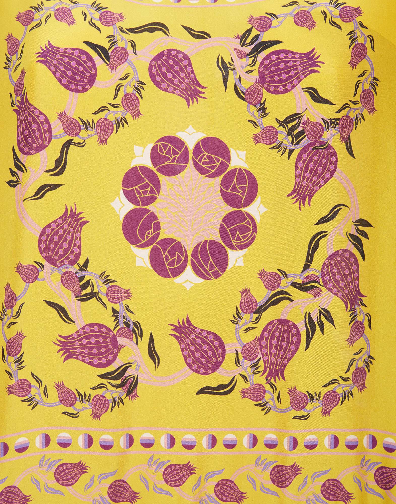 La DoubleJ Vesta Dress Melograno Giallo Plac&eacute;e DRE0302SIL009MEL0007