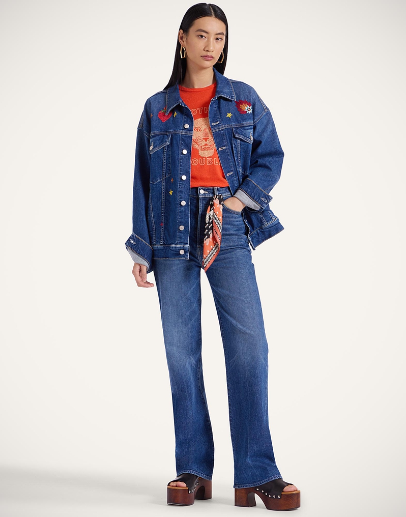 La DoubleJ The Drop It Drifter Jacket La DoubleJ The Drop It Drifter Jacket Always On Top Blue JAC0138DEN011ALW01BU03