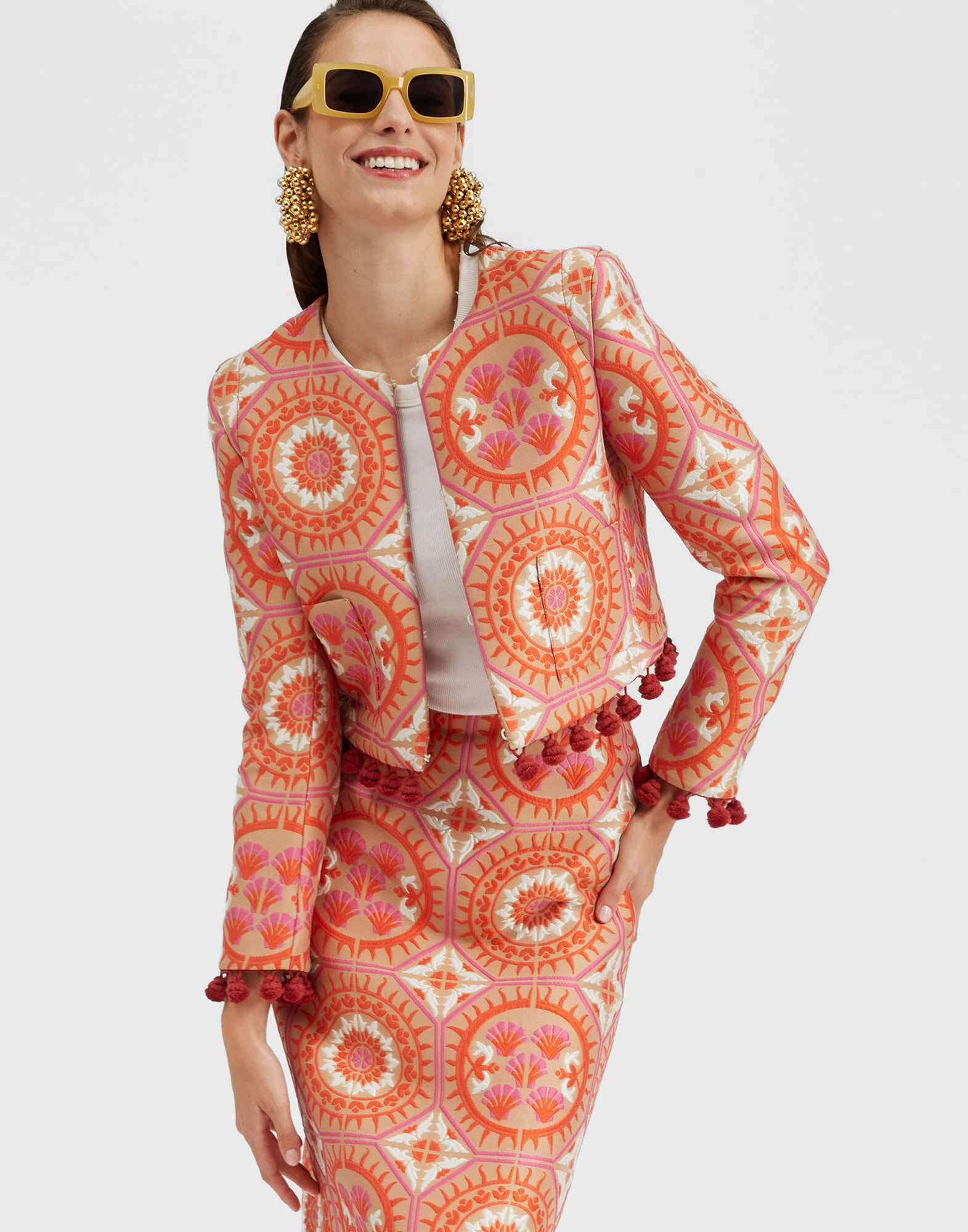 Bijoux Jacket in Sun Orange for Women | La DoubleJ