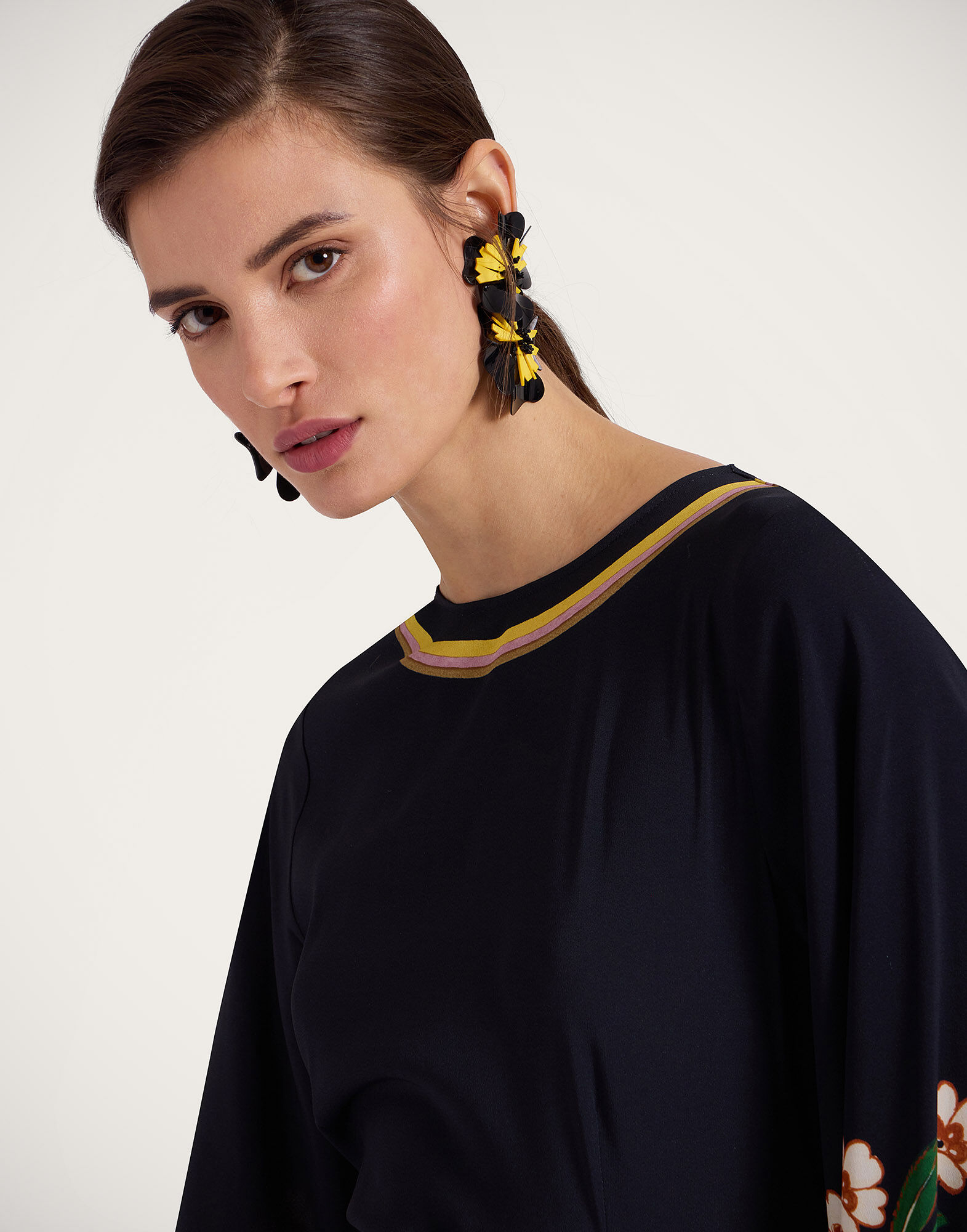 La DoubleJ Sorella Dress Dazed Plac&eacute;e Black DRE0233VIS001DAZ01BL01