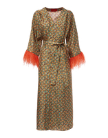 La DoubleJ Boudoir Dress (With Feathers) La DoubleJ Boudoir Dress (With Feathers) Puzzle Bordeaux DRE0301SIL001PUZ0001