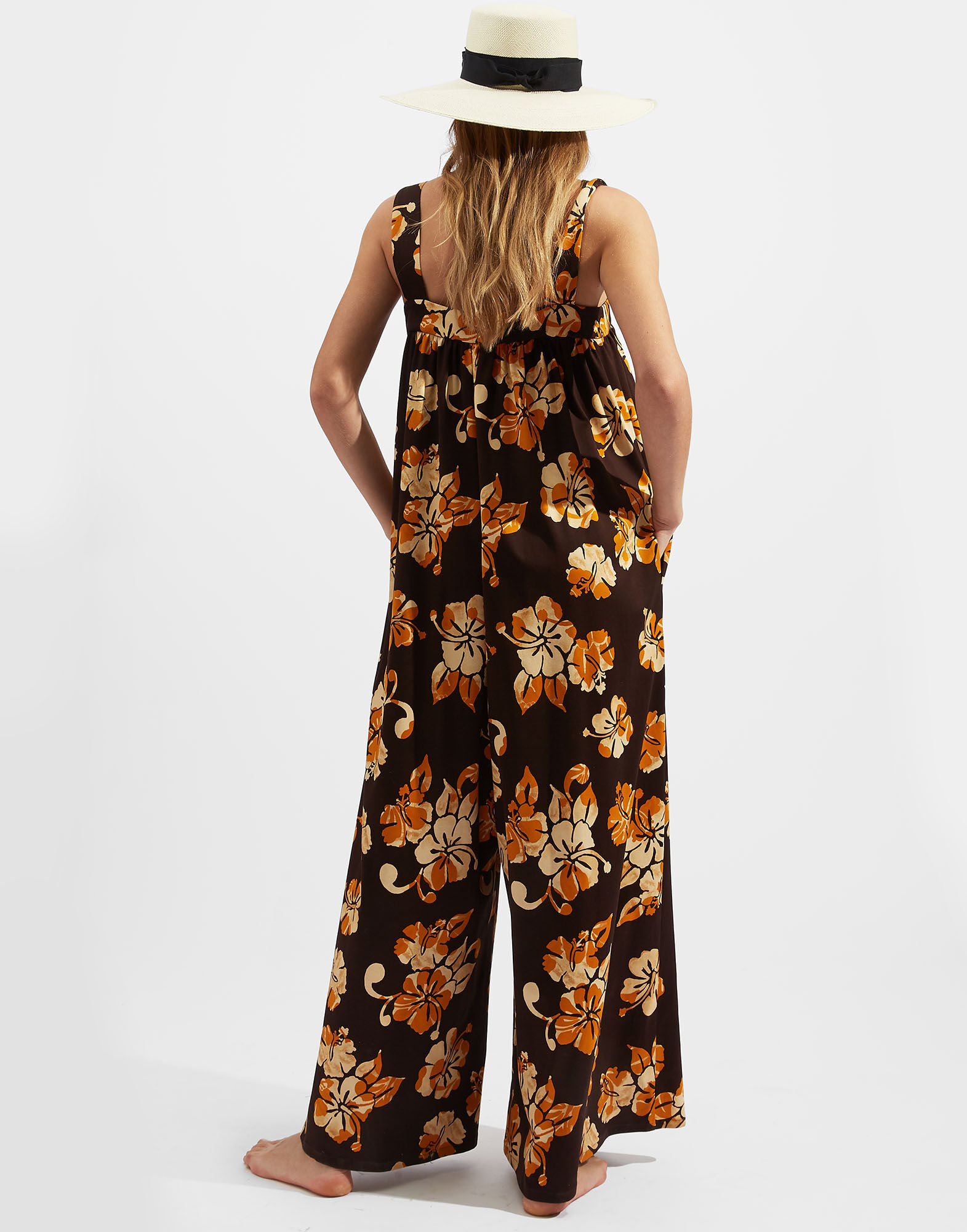 La DoubleJ Playsuit Dress Hibiscus DRE0338INT001HIB0001